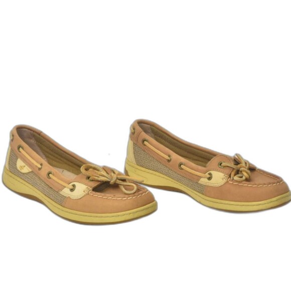 Sperry Womens Tan Leather Top-Sider / Moccasin Size 7 - Picture 3 of 5